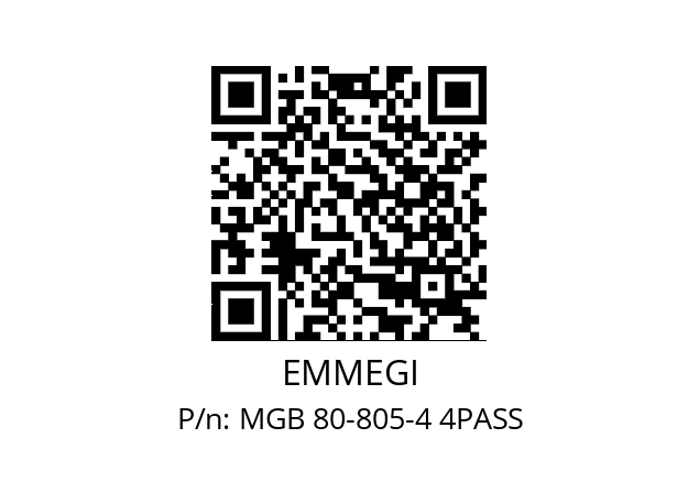   EMMEGI MGB 80-805-4 4PASS