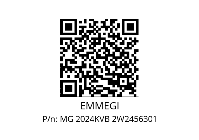   EMMEGI MG 2024KVB 2W2456301