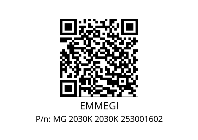   EMMEGI MG 2030K 2030K 253001602