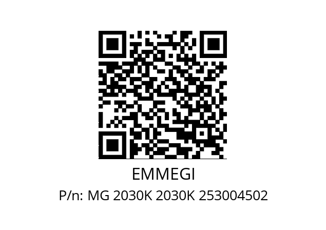   EMMEGI MG 2030K 2030K 253004502