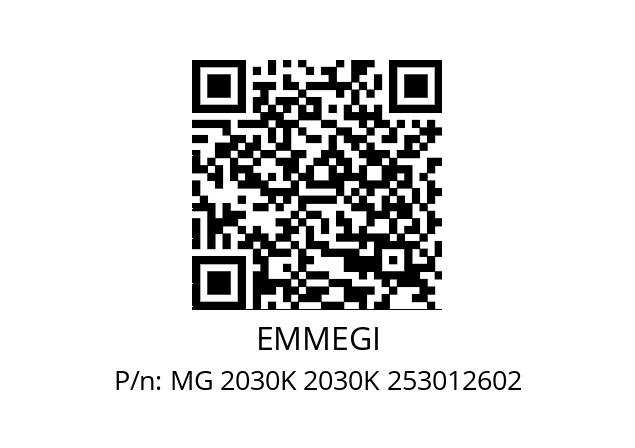   EMMEGI MG 2030K 2030K 253012602