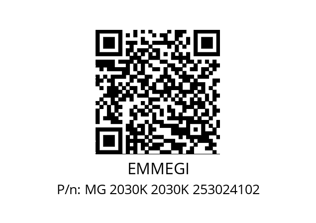   EMMEGI MG 2030K 2030K 253024102