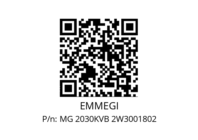   EMMEGI MG 2030KVB 2W3001802