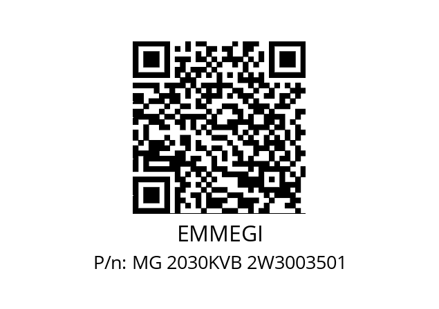   EMMEGI MG 2030KVB 2W3003501