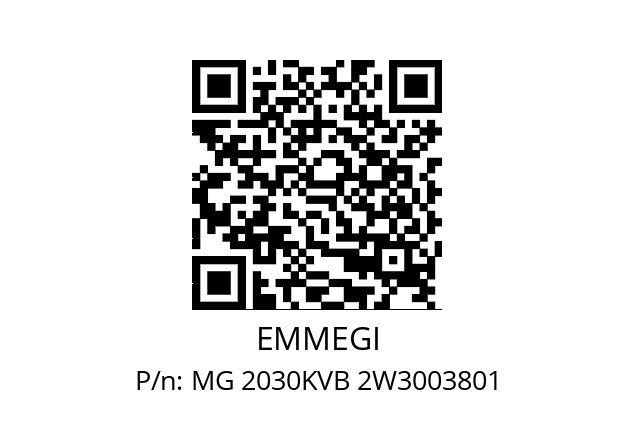   EMMEGI MG 2030KVB 2W3003801