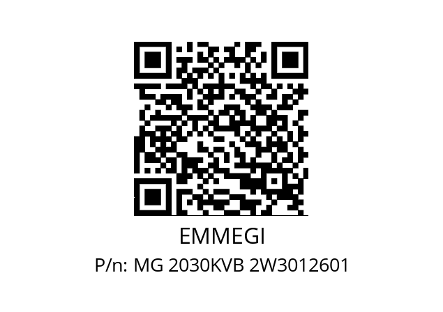   EMMEGI MG 2030KVB 2W3012601