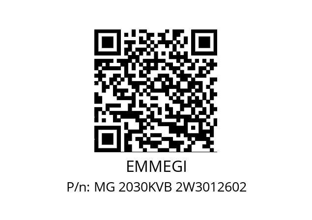   EMMEGI MG 2030KVB 2W3012602