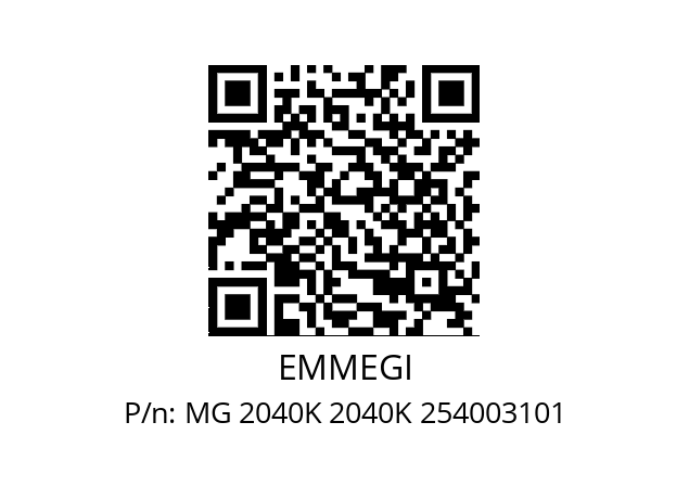   EMMEGI MG 2040K 2040K 254003101