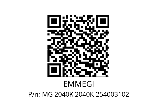   EMMEGI MG 2040K 2040K 254003102