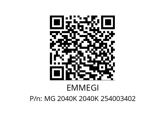   EMMEGI MG 2040K 2040K 254003402