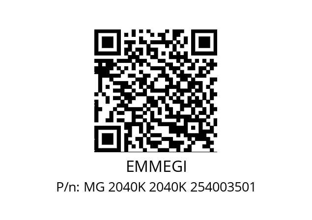   EMMEGI MG 2040K 2040K 254003501