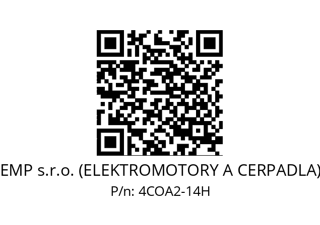   EMP s.r.o. (ELEKTROMOTORY A CERPADLA) 4COA2-14H