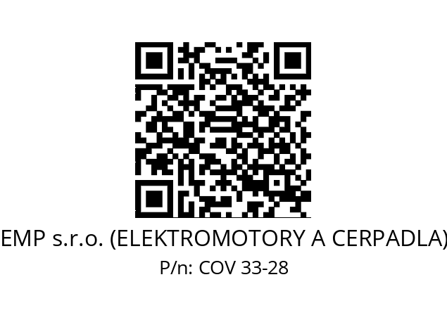   EMP s.r.o. (ELEKTROMOTORY A CERPADLA) COV 33-28