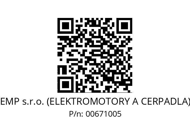   EMP s.r.o. (ELEKTROMOTORY A CERPADLA) 00671005