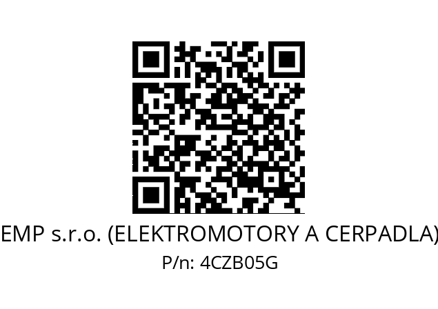   EMP s.r.o. (ELEKTROMOTORY A CERPADLA) 4CZB05G