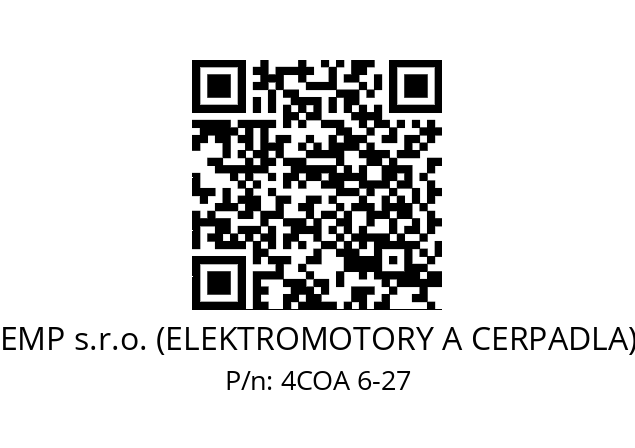   EMP s.r.o. (ELEKTROMOTORY A CERPADLA) 4COA 6-27