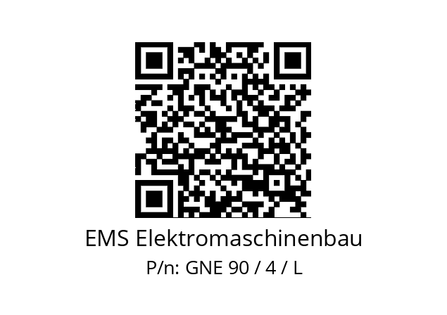   EMS Elektromaschinenbau GNE 90 / 4 / L