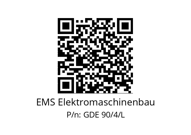   EMS Elektromaschinenbau GDE 90/4/L