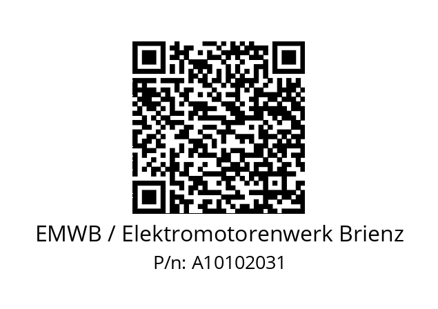   EMWB / Elektromotorenwerk Brienz A10102031