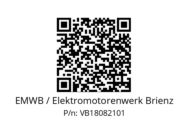   EMWB / Elektromotorenwerk Brienz VB18082101