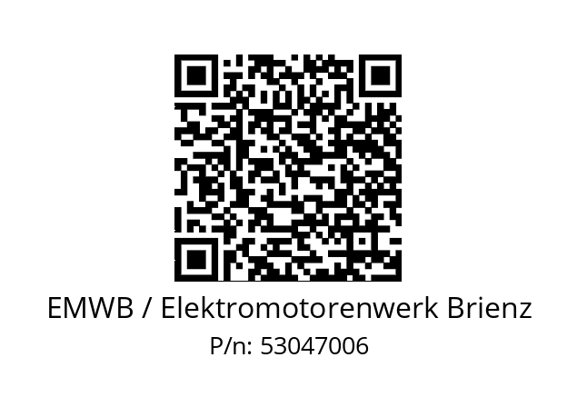   EMWB / Elektromotorenwerk Brienz 53047006