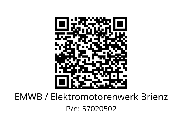   EMWB / Elektromotorenwerk Brienz 57020502