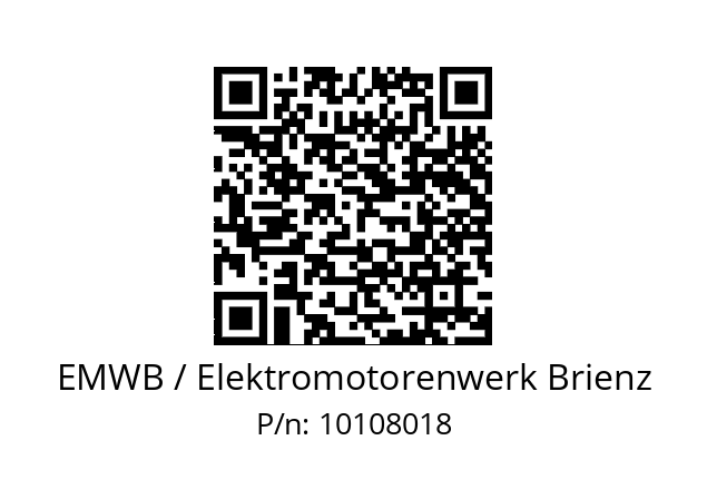   EMWB / Elektromotorenwerk Brienz 10108018