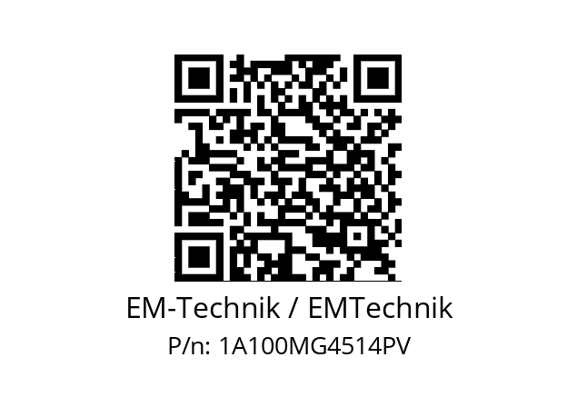   EM-Technik / EMTechnik 1A100MG4514PV