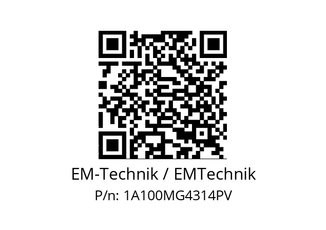   EM-Technik / EMTechnik 1A100MG4314PV