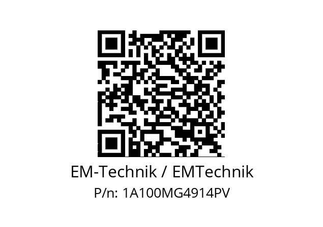   EM-Technik / EMTechnik 1A100MG4914PV