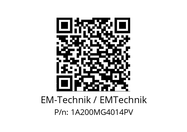   EM-Technik / EMTechnik 1A200MG4014PV