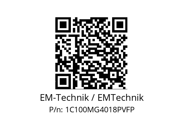   EM-Technik / EMTechnik 1C100MG4018PVFP