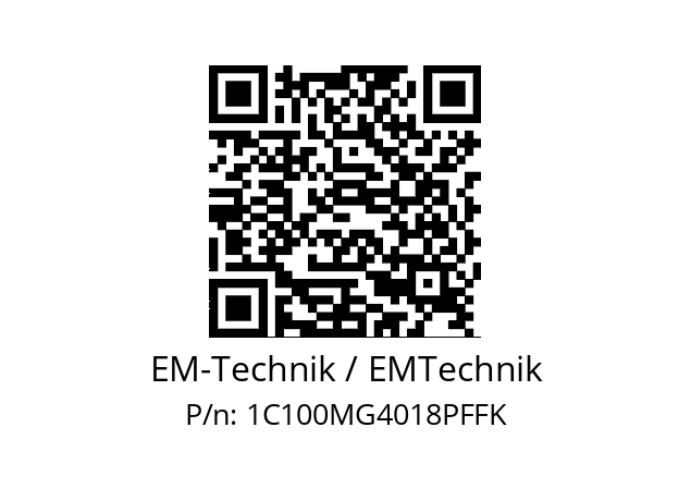   EM-Technik / EMTechnik 1C100MG4018PFFK