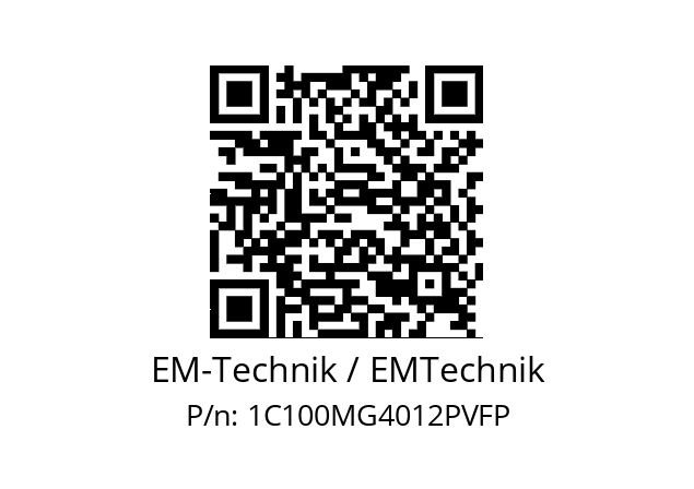   EM-Technik / EMTechnik 1C100MG4012PVFP