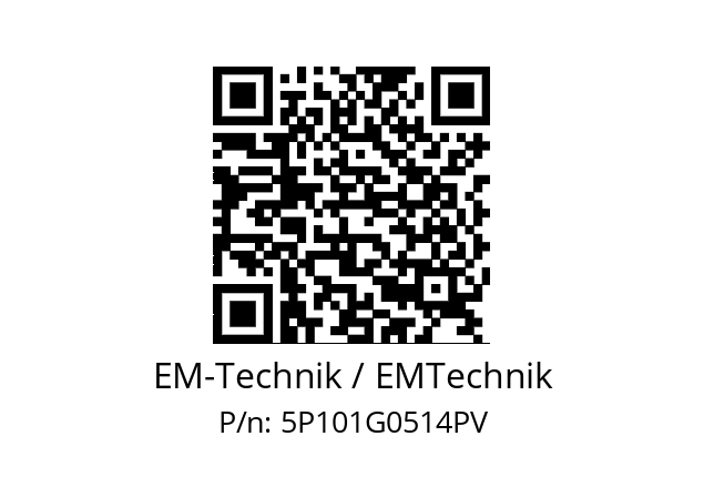   EM-Technik / EMTechnik 5P101G0514PV