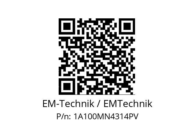   EM-Technik / EMTechnik 1A100MN4314PV