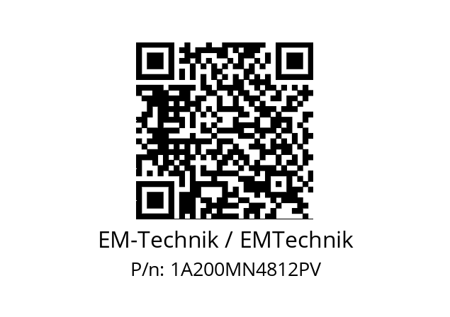   EM-Technik / EMTechnik 1A200MN4812PV