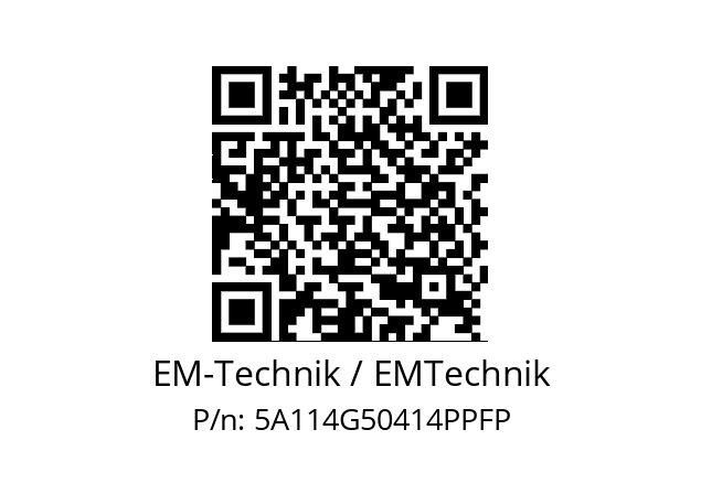   EM-Technik / EMTechnik 5A114G50414PPFP