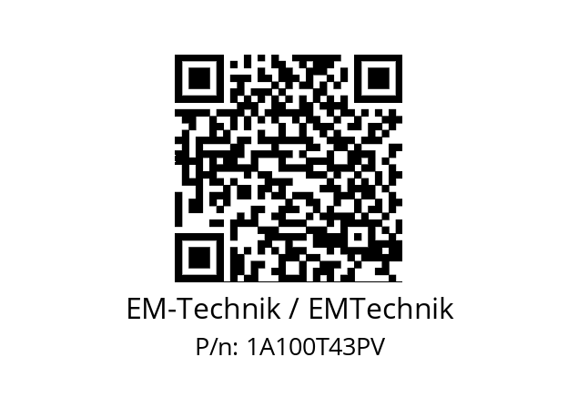   EM-Technik / EMTechnik 1A100T43PV