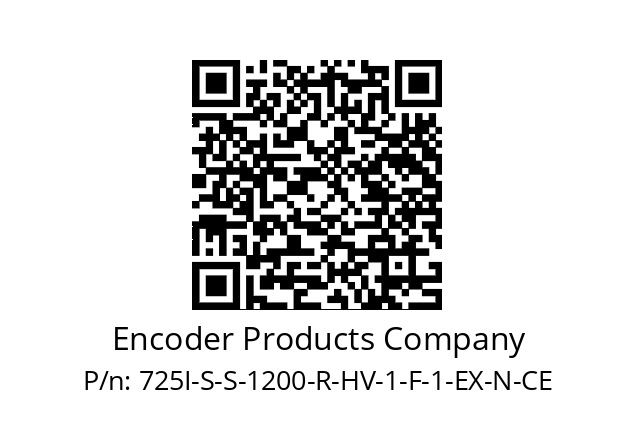   Encoder Products Company 725I-S-S-1200-R-HV-1-F-1-EX-N-CE