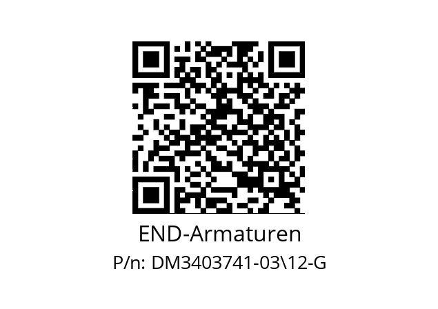   END-Armaturen DM3403741-03\12-G