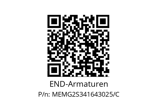   END-Armaturen MEMG2S341643025/C