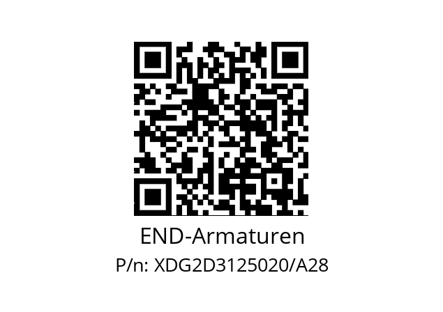   END-Armaturen XDG2D3125020/A28