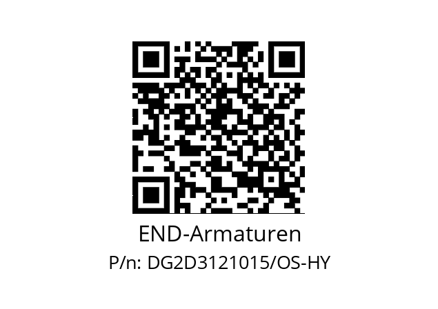   END-Armaturen DG2D3121015/OS-HY