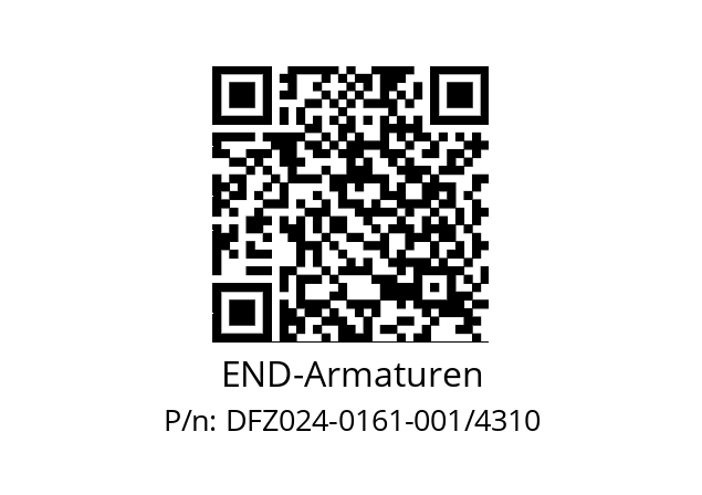   END-Armaturen DFZ024-0161-001/4310