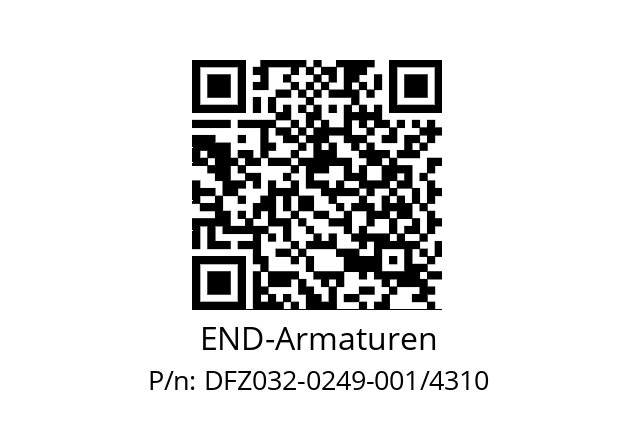   END-Armaturen DFZ032-0249-001/4310