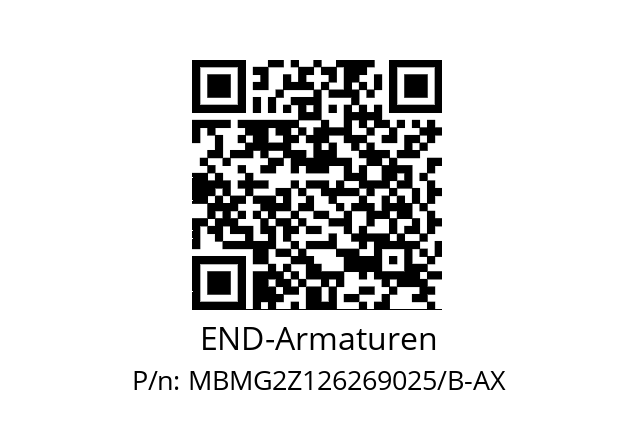   END-Armaturen MBMG2Z126269025/B-AX