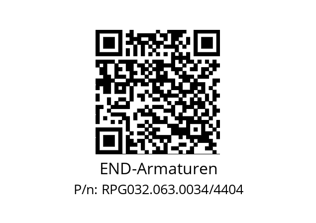   END-Armaturen RPG032.063.0034/4404