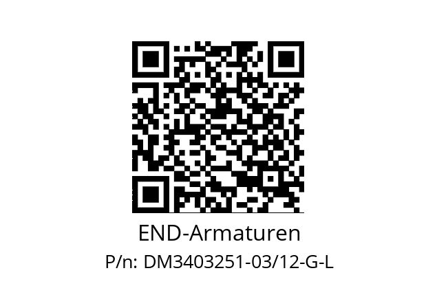   END-Armaturen DM3403251-03/12-G-L