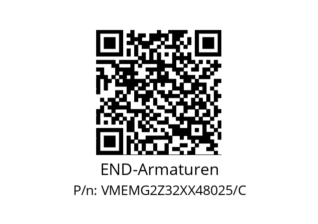   END-Armaturen VMEMG2Z32XX48025/C